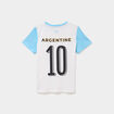 T-shirt maillot de football Argentine blanc fille
