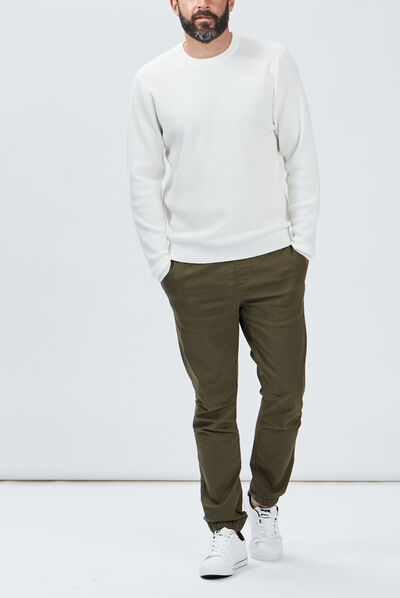 Pantalon jogpant vert kaki homme