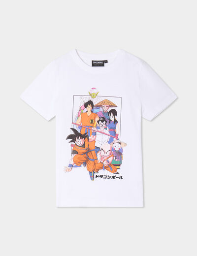 T-shirt manches courtes Dragon Ball Z blanc garçon