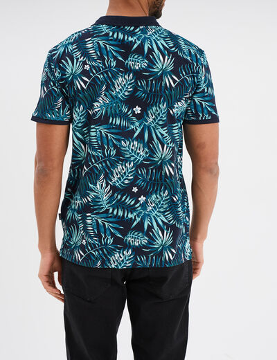 Polo manches courtes Creeks bleu foncé homme