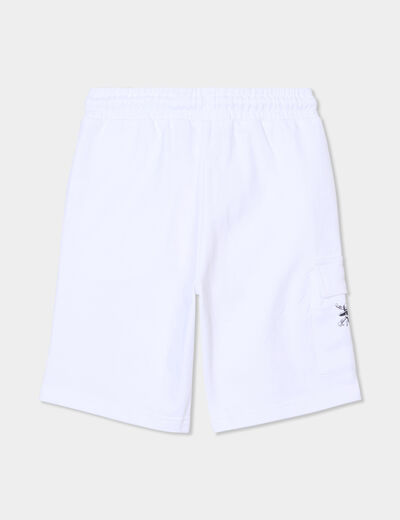 Bermuda regular One Piece blanc garçon