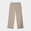Pantalon chino relax coton taupe homme