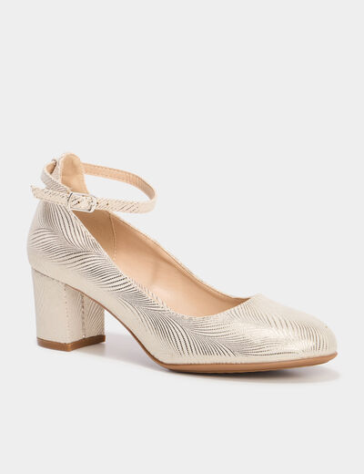 Escarpins à talons sable femme