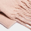 Écharpe à franges taupe femme