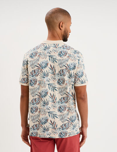 Polo jersey coton manches courtes multicolore homme