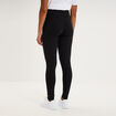 Legging grossesse en coton noir femme maternit&eacute;