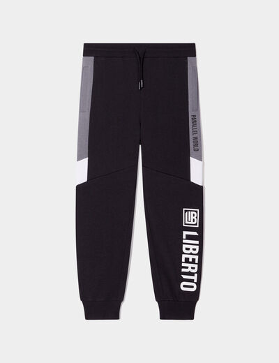 Pantalon de jogging regular noir gar&ccedil;on