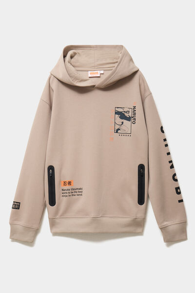 Sweat hoodie poches zipp&eacute;es Naruto sable gar&ccedil;on