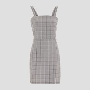 robe ajustee bretelles larges gris femme Robe ajustée bretelles larges gris femme