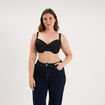 Soutien-gorge corbeille noir femme grande taille