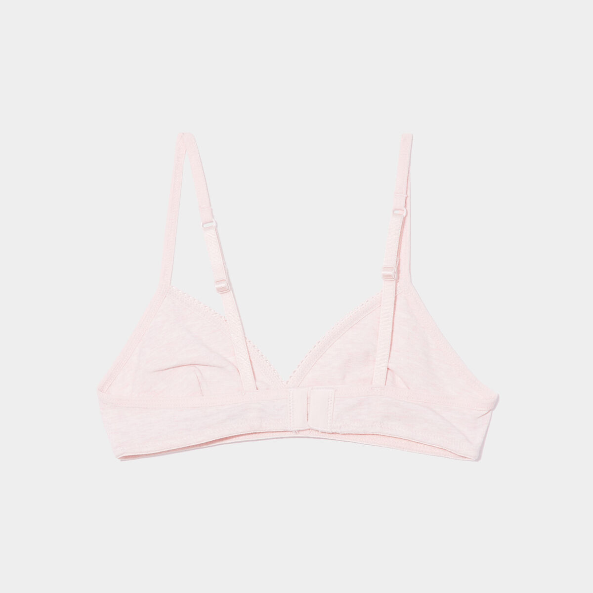 Lot de 2 soutiens-gorge triangle coton rose clair fille