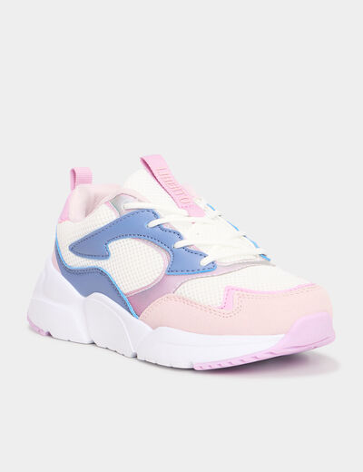 Baskets running semelle mémoire de forme multicolore fille