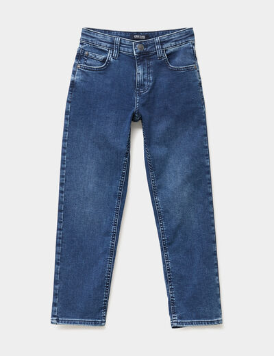 Jeans regular 5 poches denim stone gar&ccedil;on