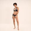 Soutien-gorge foulard avec dentelle noir femme