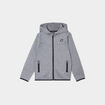 Sweat zipp&eacute; &agrave; capuche gris clair gar&ccedil;on