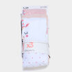 Lot 3 collants taille &eacute;lastiqu&eacute;e rose fille