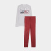 Ensemble pyjama 2 pi&egrave;ces gris homme