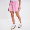 Short taille élastiquée gaze de coton rose vif femme