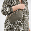 Sac banane avec bandoulière amovible vert kaki femme