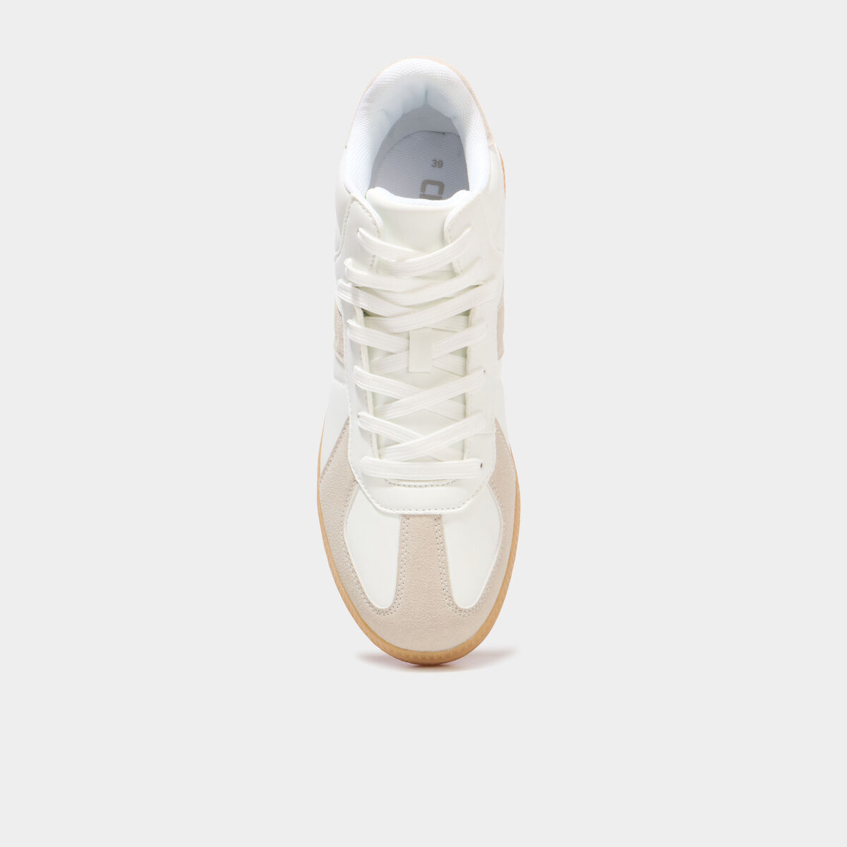 Baskets montantes &agrave; lacets blanc femme