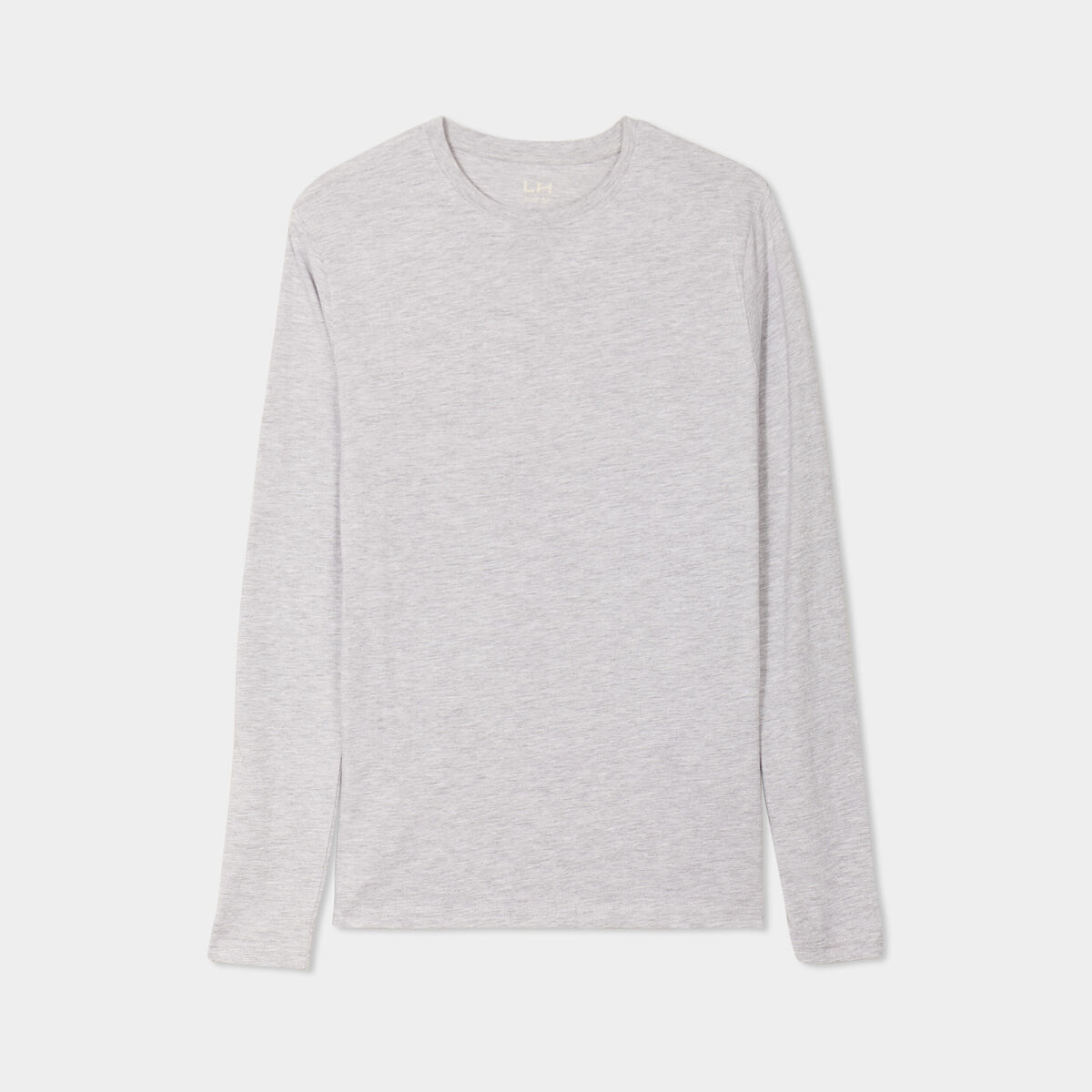 T-shirt manches longues gris homme
