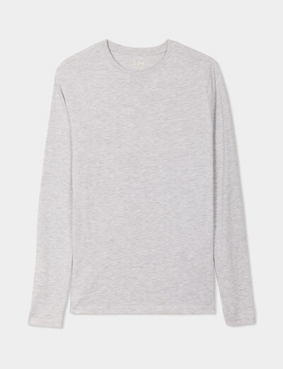 T-shirt manches longues gris homme