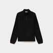 Sweat polaire col camionneur noir femme
