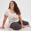 Ensemble pyjama corsaire Modavista rose clair femme grande taille