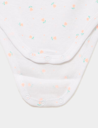 Lot 3 bodies coton bretelles fines rose clair b&eacute;b&eacute;