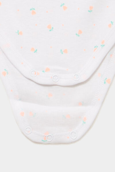 Lot 3 bodies coton bretelles fines rose clair b&eacute;b&eacute;