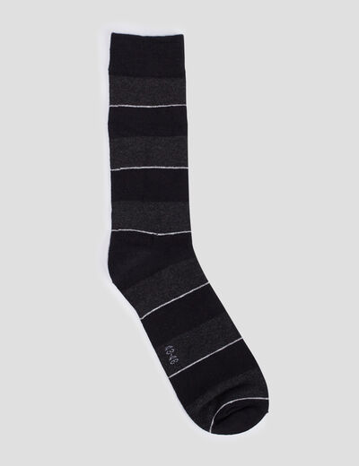 Lot 5 paires chaussettes noir homme