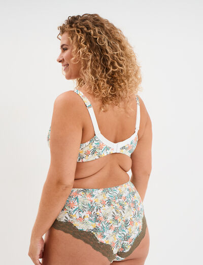 Soutien-gorge emboitant microfibre blanc femme grande taille