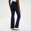 Jean flare &agrave; pont denim brut femme