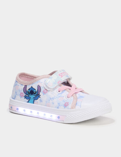 Tennis basses en toile lumineuses Stitch multicolore fille