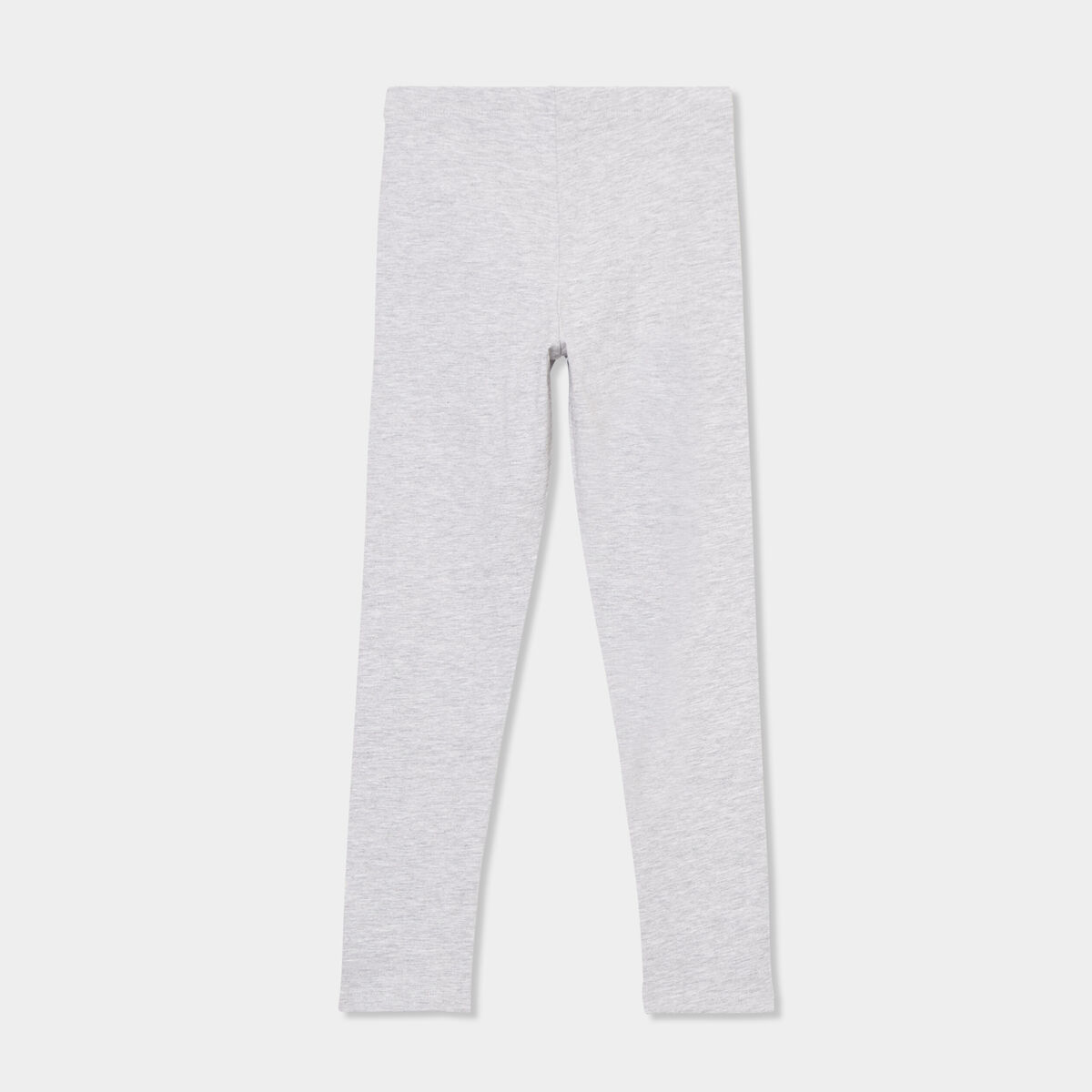 Lot 2 leggings coton gris clair fille