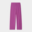 Pantalon large en crêpe violet femme