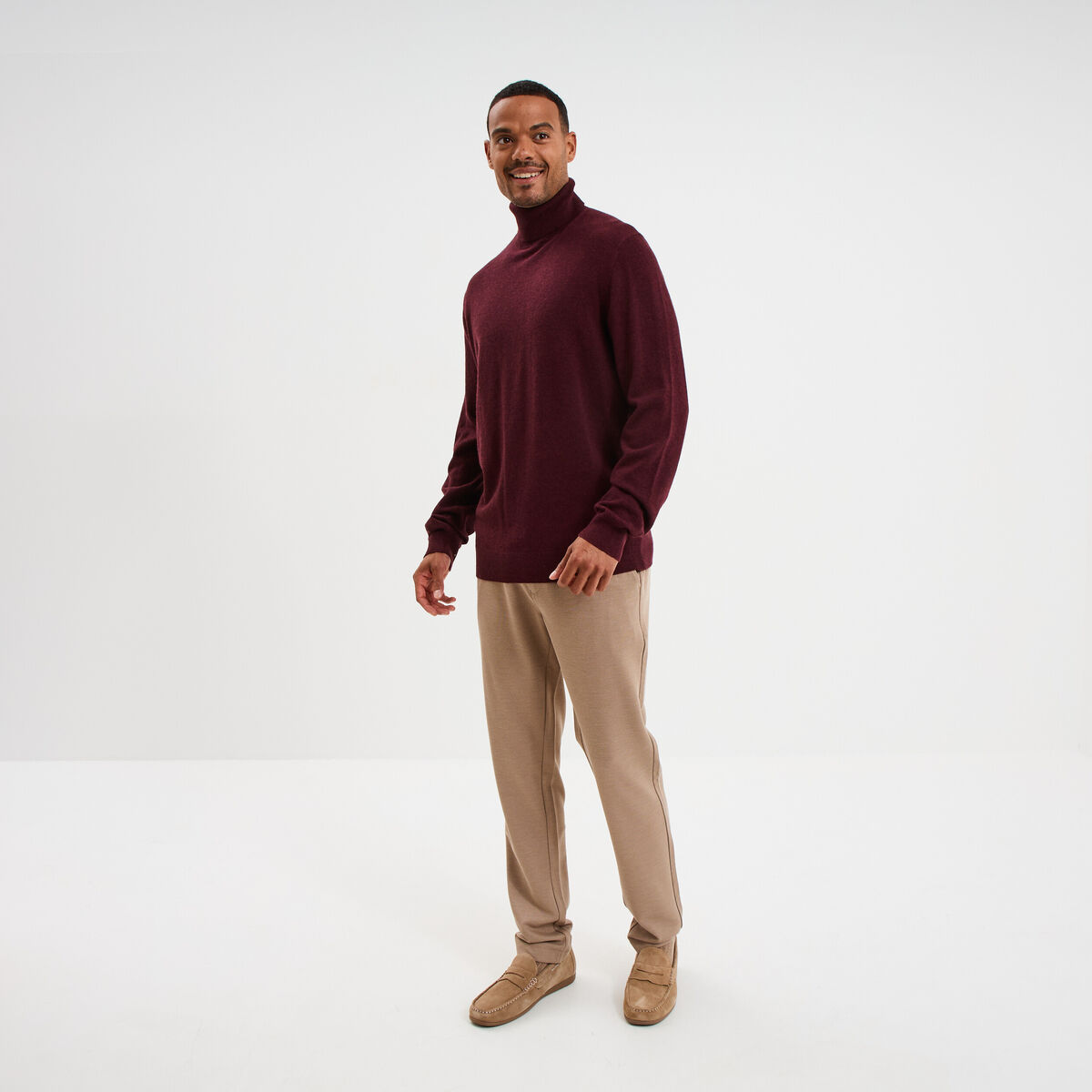 Col Roulé Homme Coton Pull Col Roulé Homme ZDJSWJ - Slim Fit - Manches Longues - Jersey Chaud Pull Col Roulé Homme Original