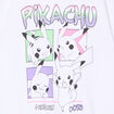 Sweat hoodie à capuche Pokémon Pikachu blanc fille