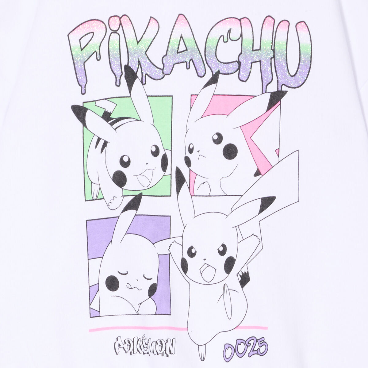 Sweat hoodie à capuche Pokémon Pikachu blanc fille