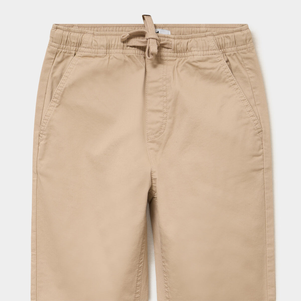 Pantalon chino droit taille ajustable beige gar&ccedil;on