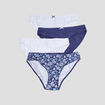 Lot 4 culottes en coton bleu femme