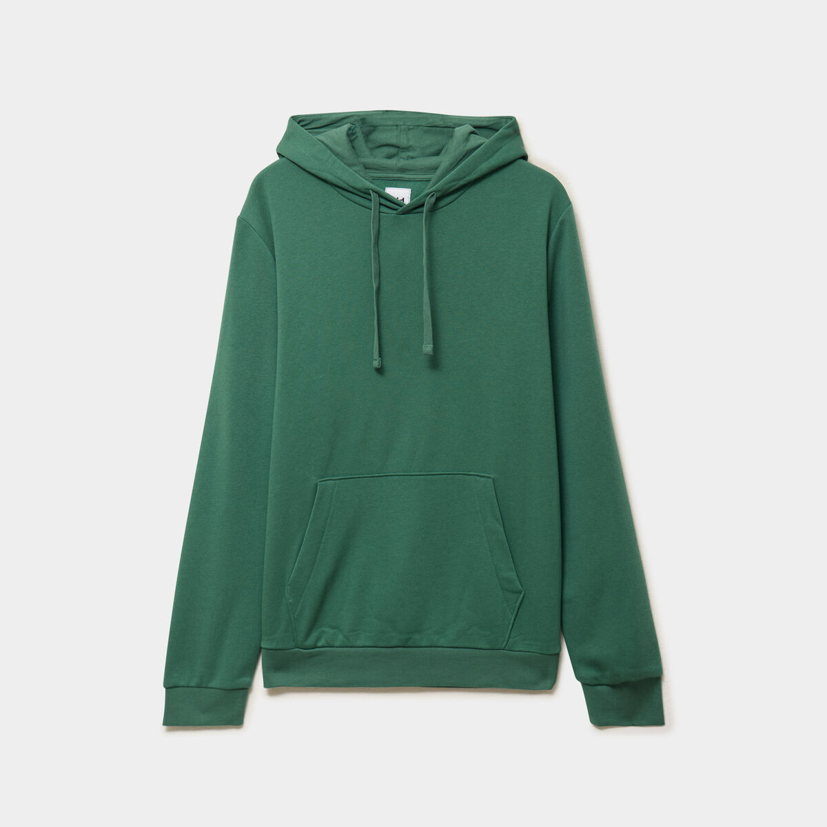 Sweat molleton &agrave; capuche hoodie vert menthe homme