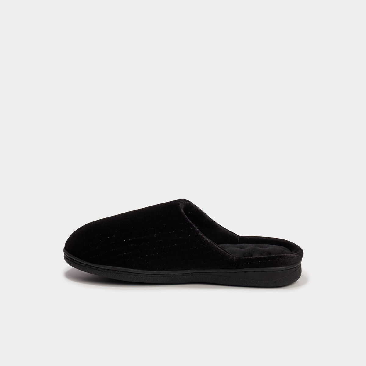 Chaussons mules noir femme