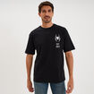 T-shirt relax manches courtes Spider-Man noir homme
