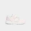 Baskets running à scratchs et paillettes rose fille