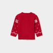 Pull de No&euml;l col rond manches longues rouge b&eacute;b&eacute; gar&ccedil;on