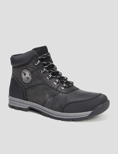 Boots à lacets noir homme