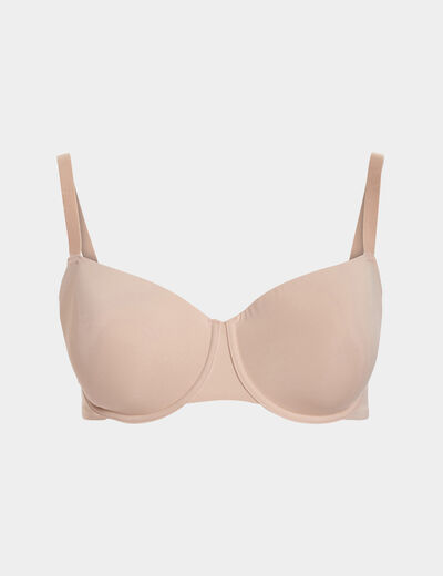 Soutien-gorge corbeille sable femme grande taille