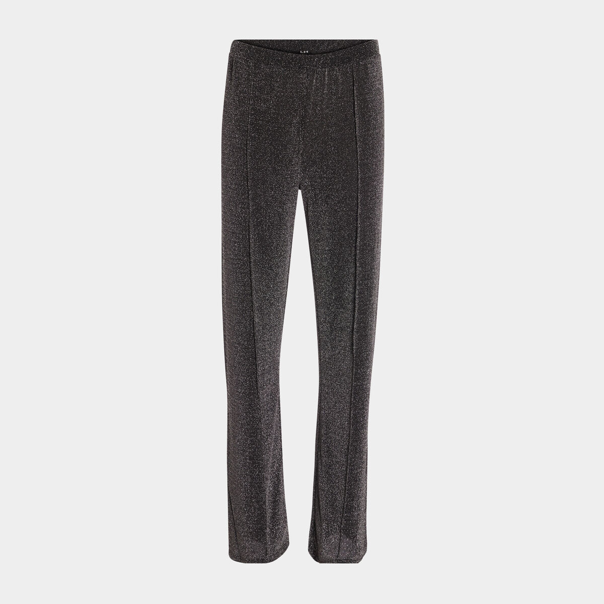 Pantalon de soirée fluide gris argent femme