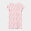 Chemise de nuit manches courtes coton rose fille